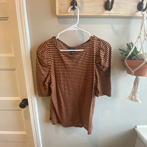 NWT Who What Wear Striped Top - Size M